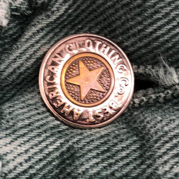 90s green high waisted jeans 1990s vintage - Picture 3 of 5